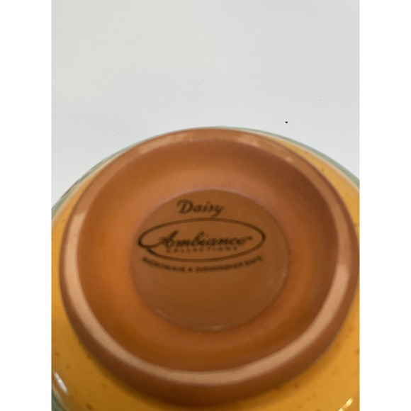 Ambiance Daisy Nanette Vacher Terracotta Clay Floral Serving Tray Plate And Bowl - Picture 10 of 12